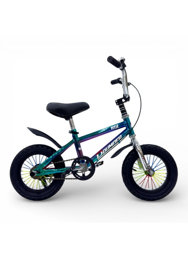 دومور دراجة أطفال Rally مقاس 12 بوصة Aurora BMX ‏(DM-12-5353-BMX) | إطار فولاذي | فرامل خلفية أسطوانية | العمر 2–4 سنوات - Image 1